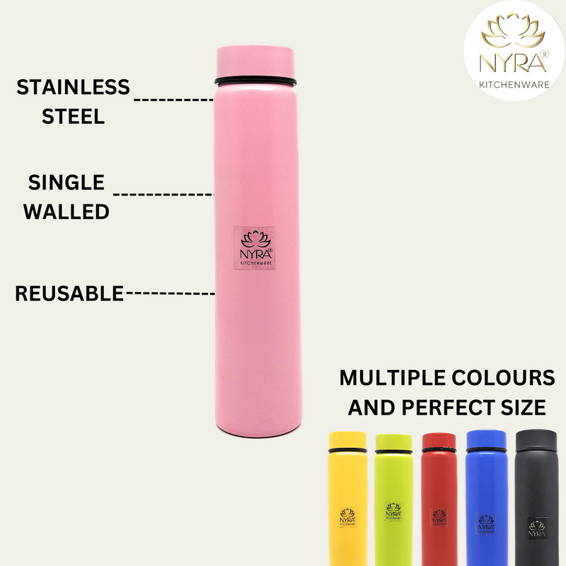 Stainless Steel Single Wall Pocket Water Bottle – Water Bottle