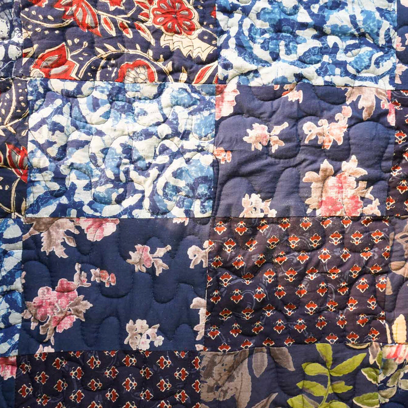 local-kala-rangeela-blue-a-patchwork-reversible-quilted-bedcover-i-comforter