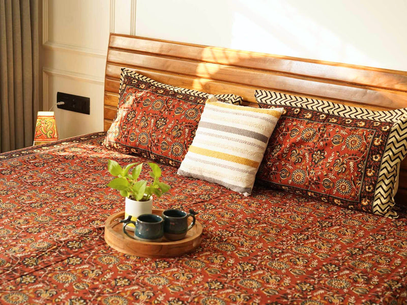 local-kala-kalamkari-red-flat-i-fitted-bedsheet-108x108-inches-copy