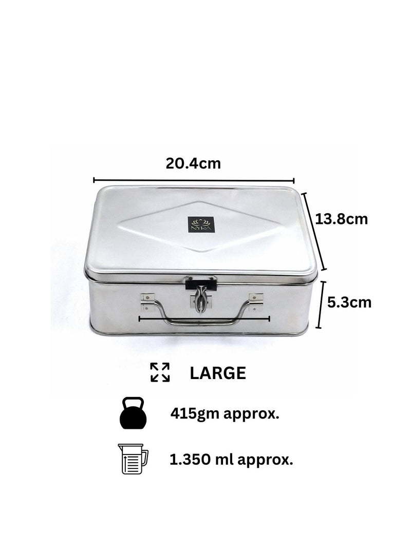 Stainless Steel Multi-Purpose Cash/Storage Box – Storage Container