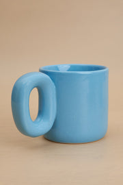 Nurture India Glossy Blue Mid Century Modern Mug 10-oz
