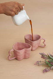 Nurture India Baby Pink Ceramic Heart Mug 10-oz
