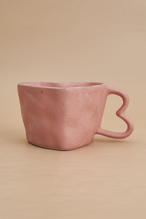 Nurture India Baby Pink Ceramic Heart Mug 10-oz