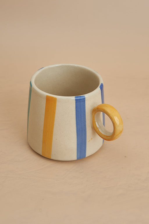 Nurture India Bright Striped Large Mug 15-oz