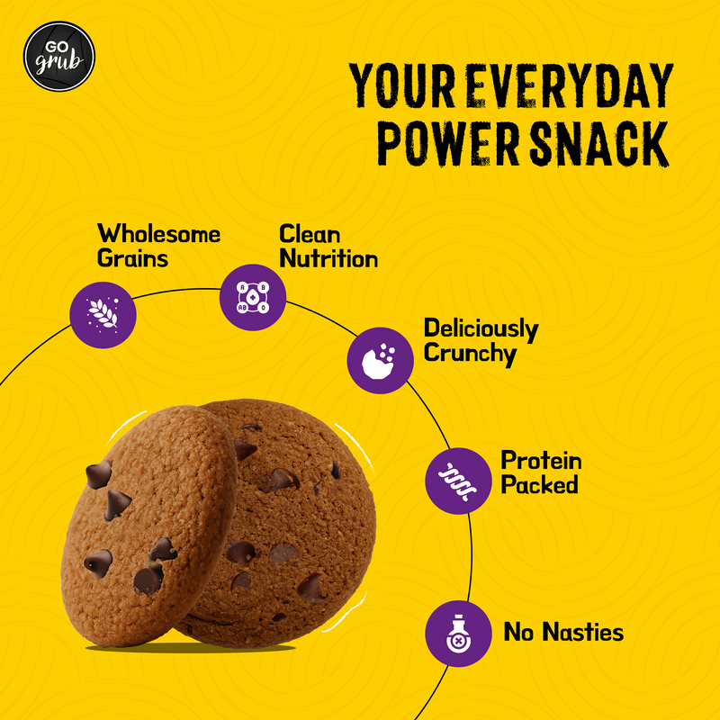Millet Chocolate Chip Cookies - No White Flour, No Refined Sugar | Crunchy Guilt-Free Snack
