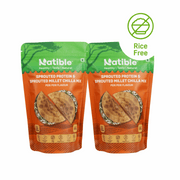 Natible Sprouted Protein and Sprouted Millet Chilla Mix Variety Pack- Peri Peri Flavor – Savory Indian Pancake Mix (7.05 oz)