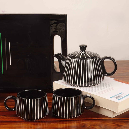 local-kala-sukoon-tea-set-black-set-of-5