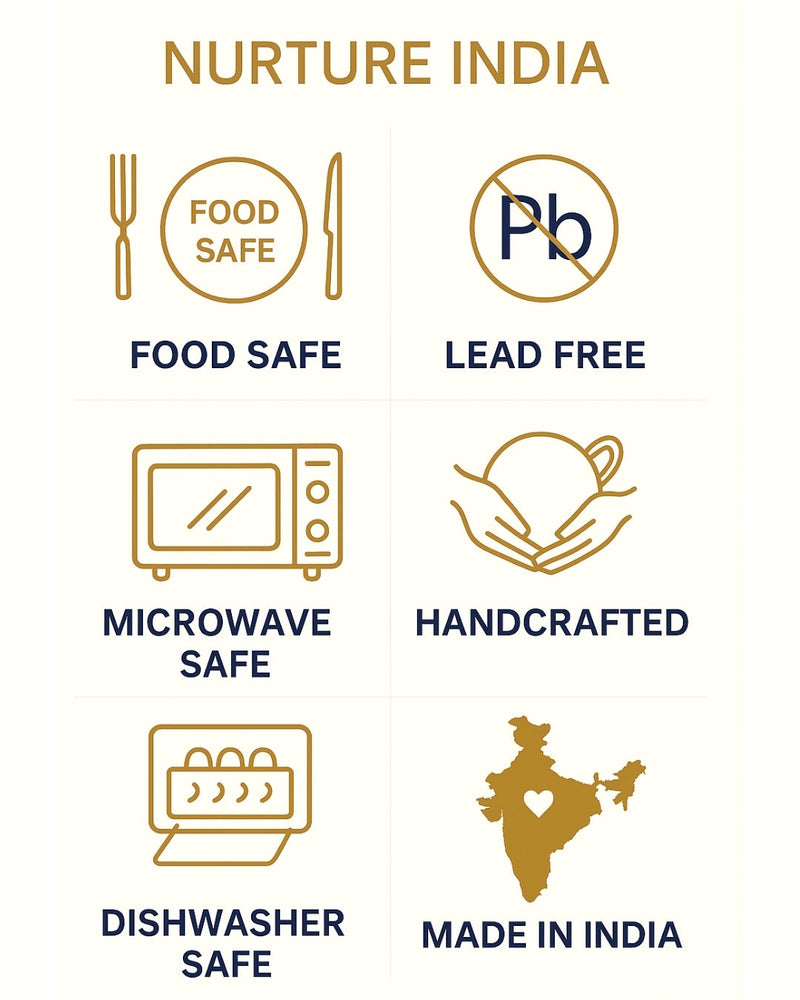 Nurture India Floral Extravaganza Ceramic Stoneware Mug 10-oz