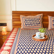 local-kala-kalamkari-blue-leaf-flat-i-fitted-bedsheet-90x108-inches