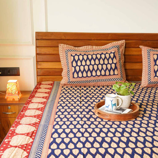 local-kala-kalamkari-blue-leaf-flat-i-fitted-bedsheet-90x108-inches