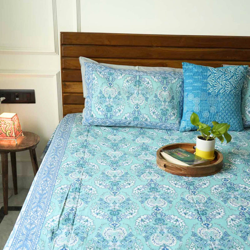 local-kala-suzani-blue-flat-i-fitted-bedsheet-108x108-inches