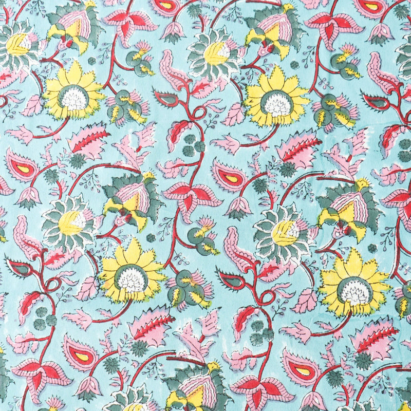 local-kala-haryali-handblock-bedsheet-100x108-inches