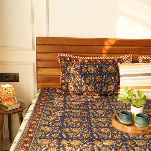 local-kala-kalamkari-blue-2-flat-i-fitted-bedsheet-108x108-inches
