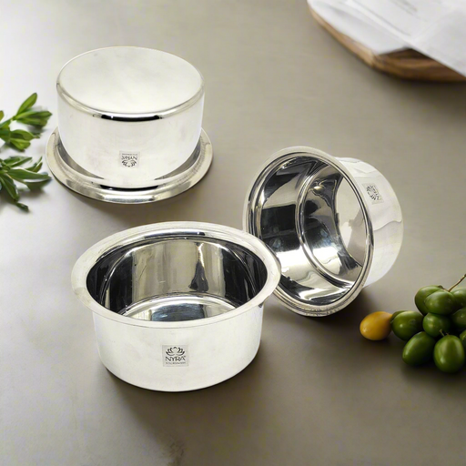 Premium Stainless Steel Tope Set (3-Piece) for All Cooktops – Kitchen Utensil