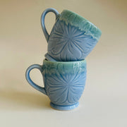 Azure Blossom Mugs Set Of 2