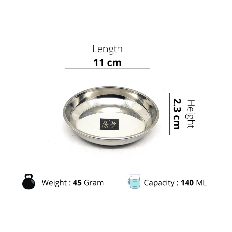 Stainless Steel Sweet Dish Katori Set – Serving Bowl