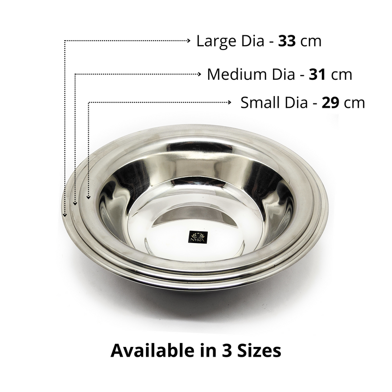 Stainless Steel Deep Mixing Bowl – Serving Bowl