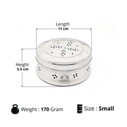 Stainless Steel Round Dibbi/Dabba – Kitchen Utensil
