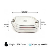 Stainless Steel Double Decker Lunch Box – Storage Container