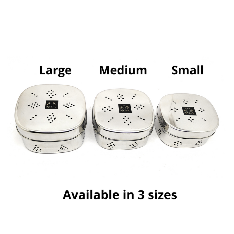 Stainless Steel Square Coriander Storage Container – Storage Container
