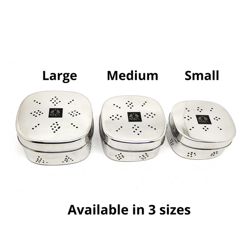 Stainless Steel Square Coriander Storage Container – Storage Container