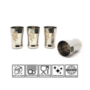 Stainless Steel Glass /Tumbler for Water 400 ML each – Drinking Tumbler
