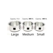 Pure Aluminium Mini Patila Set – Kitchen Utensil