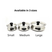 Stainless Steel Biryani Handi with Lid and PVC Knob - Cooking Handi – Cooking Handi