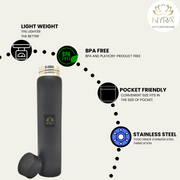 Stainless Steel Single Wall Pocket Water Bottle  – Water Bottle
