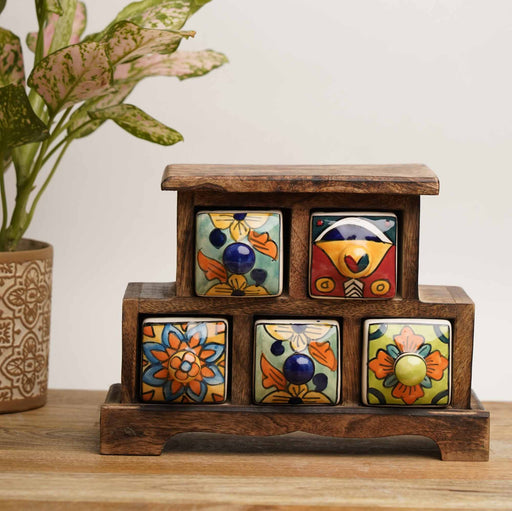 local-kala-handpainted-ceramic-drawers-set-of-5