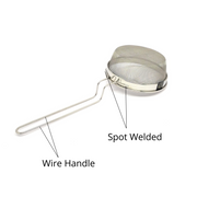 Stainless Steel Deep Fryer Strainer with Fine Mesh & Wire Handle – Kitchen Utensil