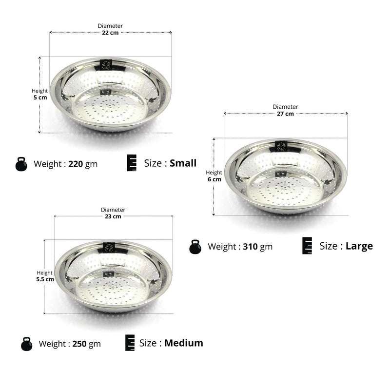 Stainless Steel Strainer/Rice/Chawal Chalni – Kitchen Utensil