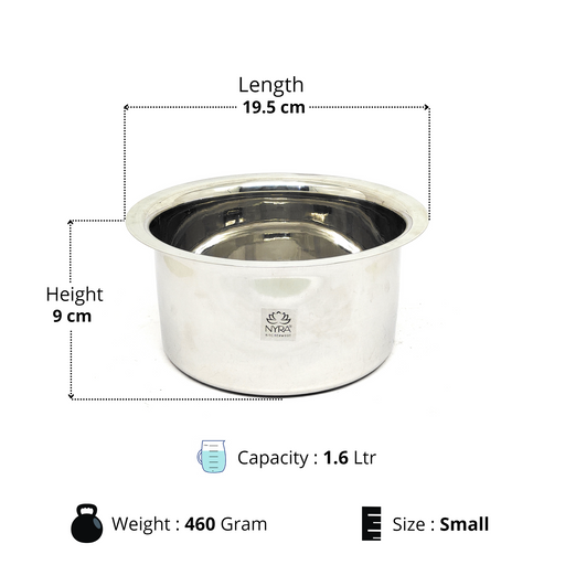 Induction Compatible Stainless Steel Tope Set (2 Pcs) – Kitchen Utensil