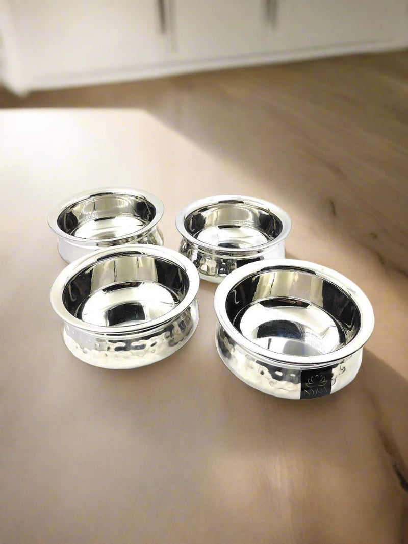 Stainless Steel Hammered Finish Dal Handi – Cooking Handi