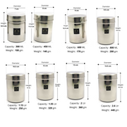 Stainless Steel Cylindrical Deep Storage Containers – Kitchenware