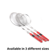 Stainless Steel Deep Fry Strainer with Plastic Handle – Deep Fry Skimmer