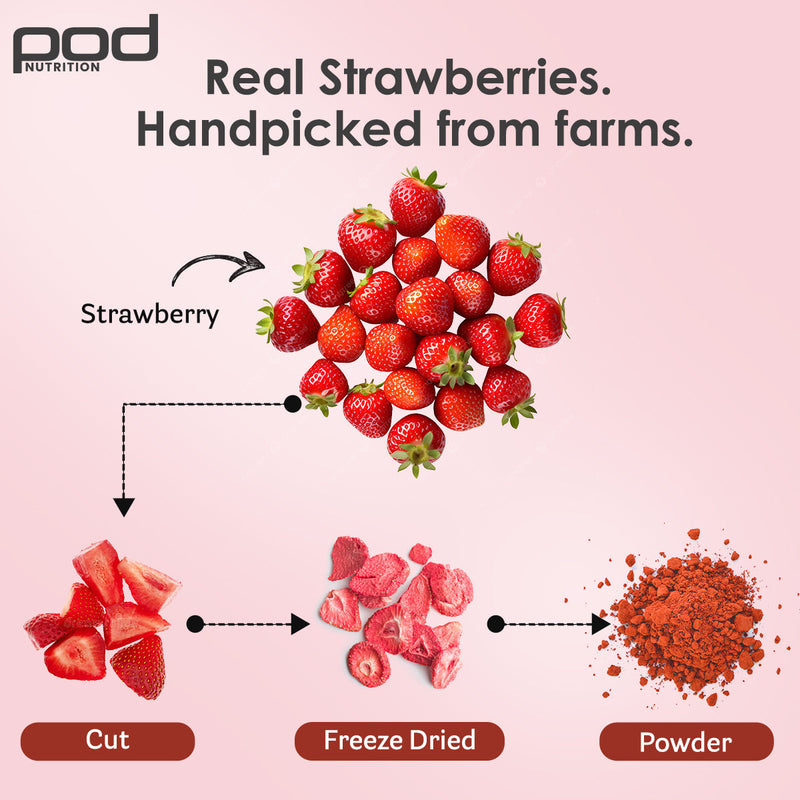 Pod Nutrition Real Strawberry Plant Nutrition Powder