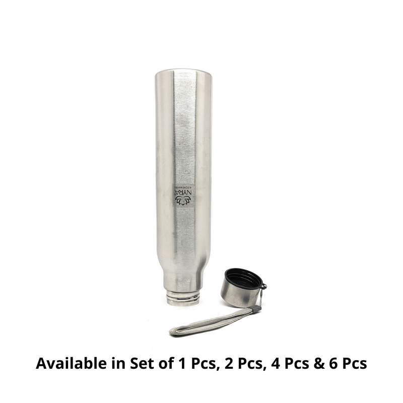 Stainless Steel Single-Walled Water Bottle with a String – Water Bottle