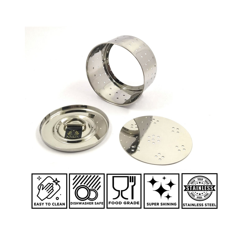 Stainless Steel Glossy-Finish Round Cheese/Paneer Maker – Kitchen Utensil