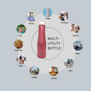 Premium Stainless Steel Pink Fridge/Refrigerator Water Bottle – Water Bottle