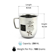 Stainless Steel Glossy Finish Cups  – Kitchen Utensil