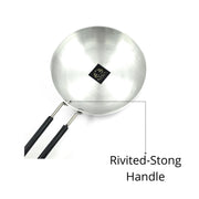 Aluminum Induction Fry Pan with Stainless-steel lid 