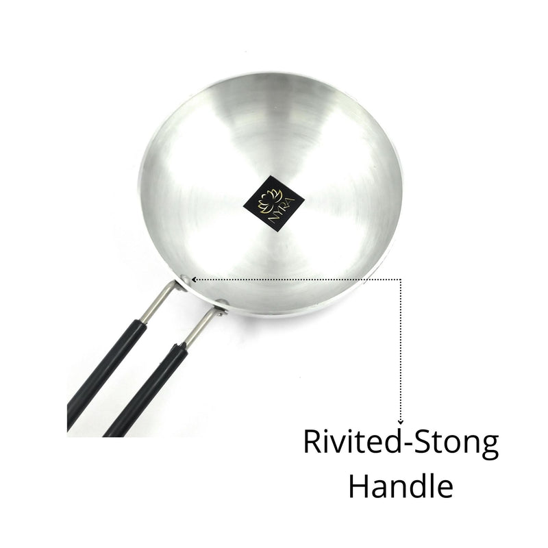 Aluminum Induction Fry Pan with Stainless-steel lid 