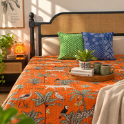 local-kala-jangle-safari-kantha-stitch-bedcover