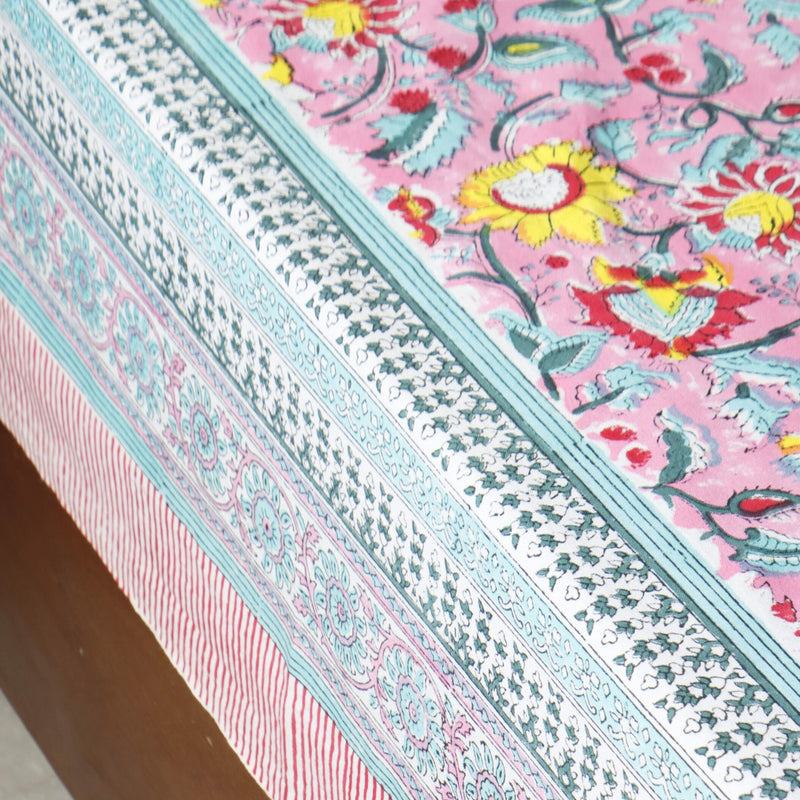 local-kala-gulabi-jaal-handblock-bedsheet-100x108-inches