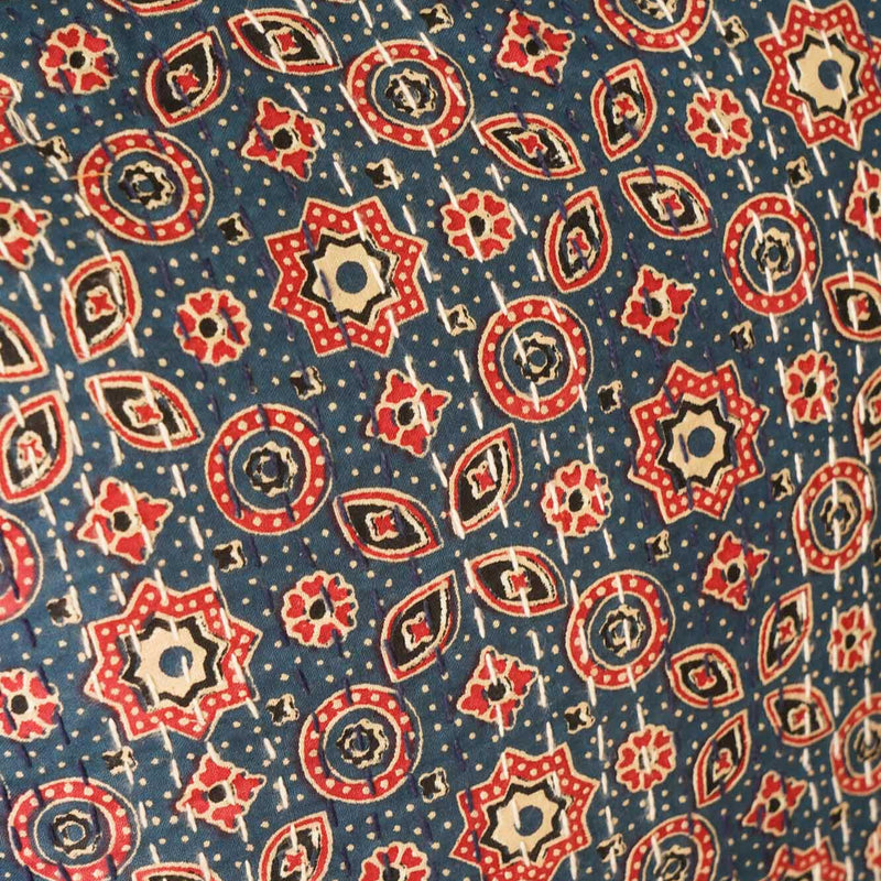 local-kala-ajrak-violet-kantha-cushion-cover