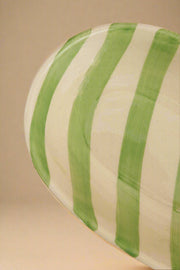 Nurture India Green Stripe Ceramic Bowl
