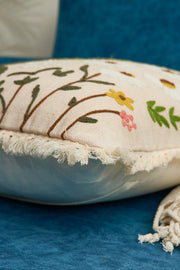 Nurture India Garden Flowers Cotton Cushion Cover