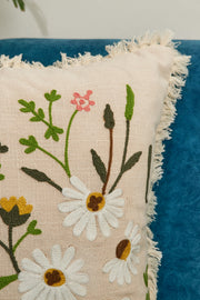 Nurture India Garden Flowers Cotton Cushion Cover