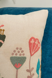 Nurture India Abstract Embroidered Cushion Cover